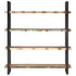Rustika Rowe -  4-Tier Bookcase 160x40x180 cm Solid Reclaimed Wood